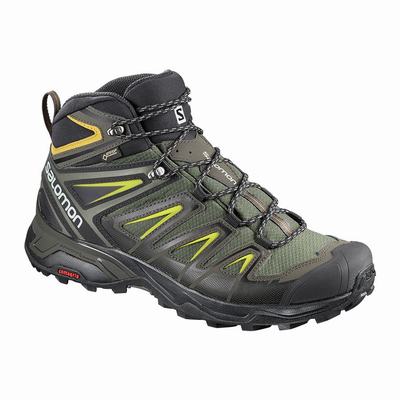 Férfi Salomon X ULTRA 3 WIDE MID GORE-TEX Túrabakancs SA0345687 Szürke/Fekete